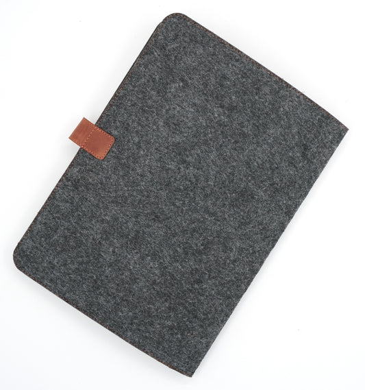 Felt and Genuine Leather 13-14 Inch Notebook & Tablet Organizer