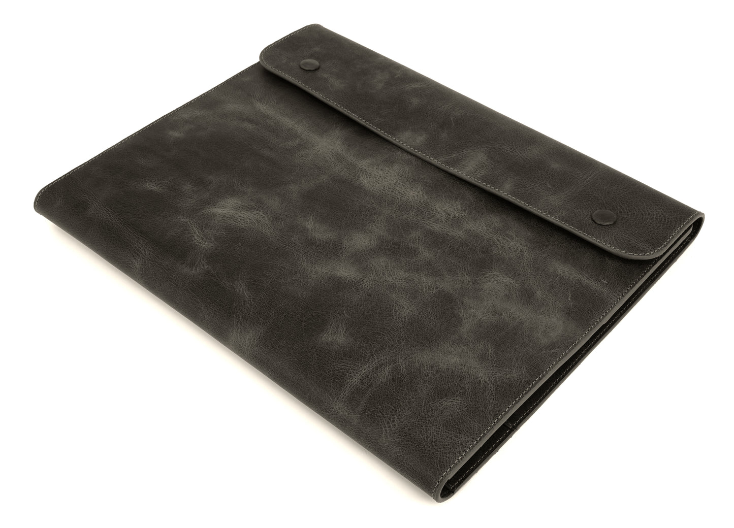 Genuine Leather Tablet Organizer Black