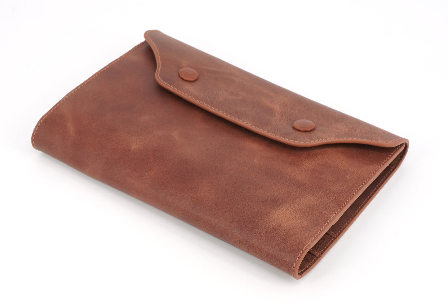 Genuine Leather Mini Organizer Brown