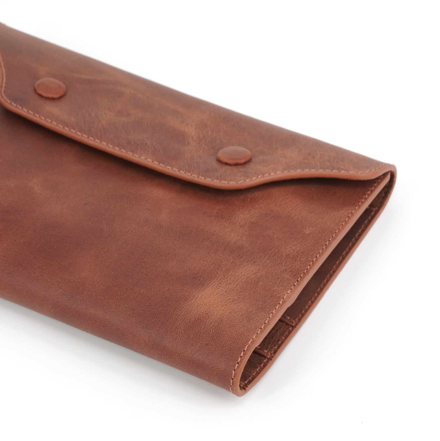 Genuine Leather Mini Organizer Brown