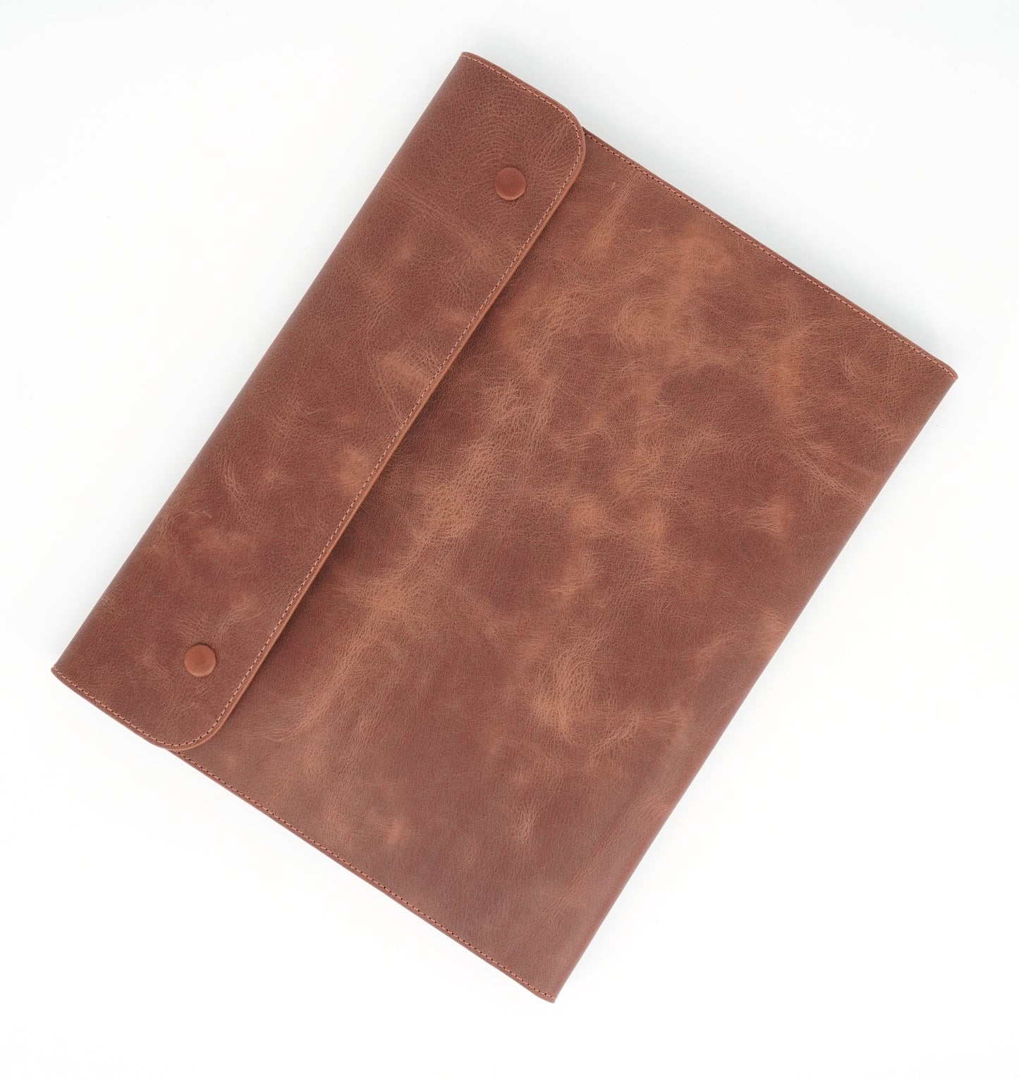 Genuine Leather Tablet Organizer Brown