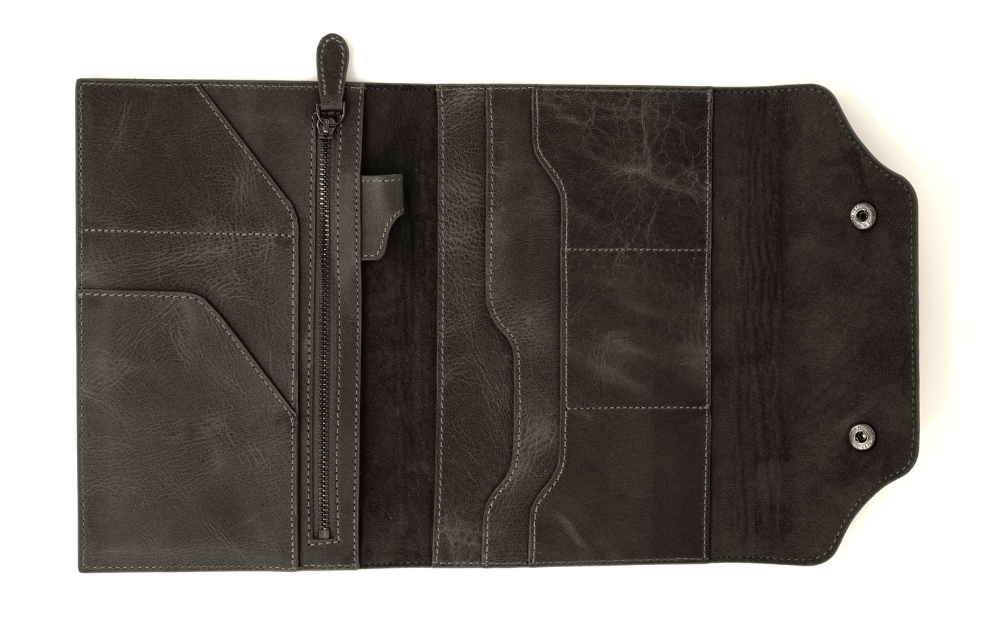 Genuine Leather Mini Organizer Black
