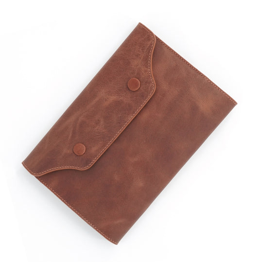 Genuine Leather Mini Organizer Brown